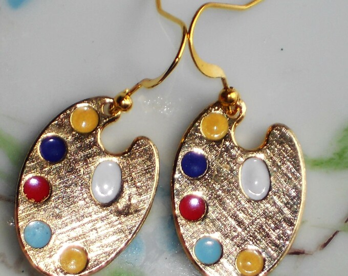 Artist Palette Gemstone Drop Earrings main image 0