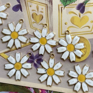 Sarah Coventry Daisy Charms, 4pcs, NOT PERFECT image 8
