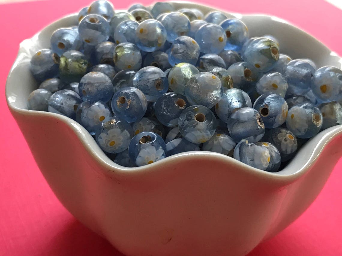 Juniper Berry Beads Vintage Beads Juniper Beads Blue Beads Etsy