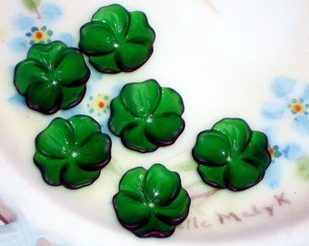 Vintage Flower Beads, Lucite beads,14mm flowers