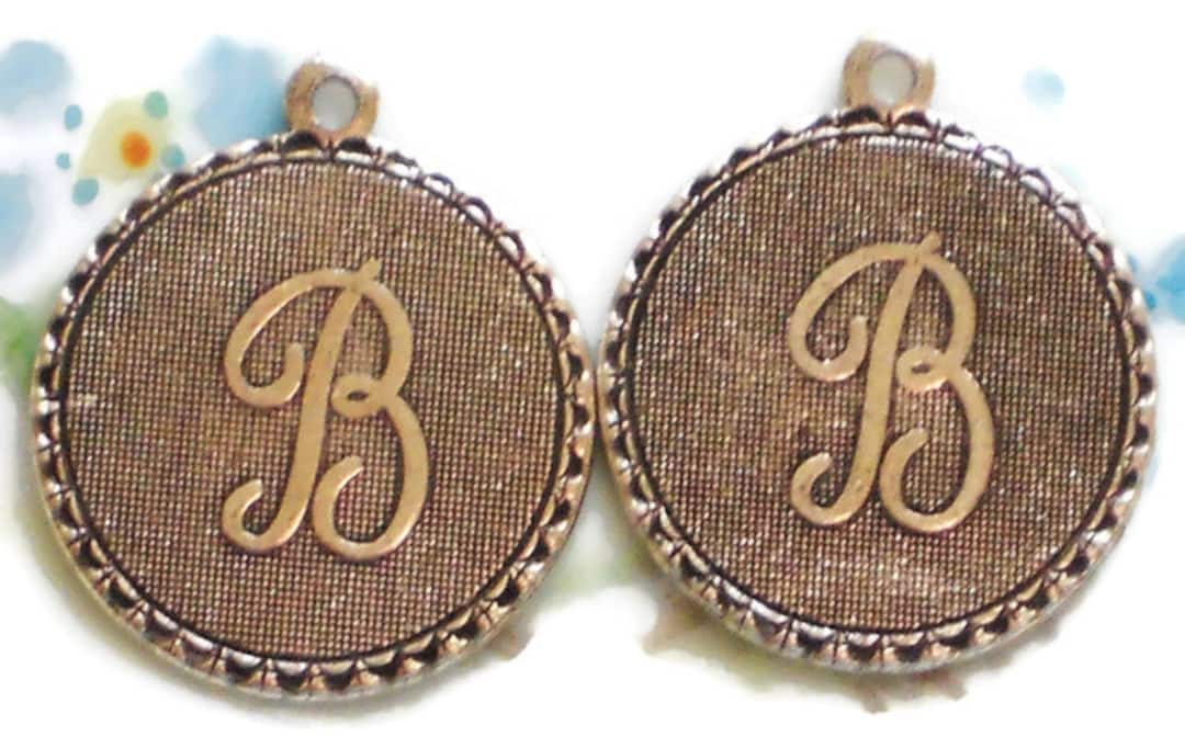 Buy Vintage Initial B Charm Charms Letter Old Fashioned Antique
