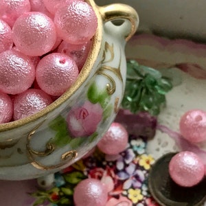 Vintage Shimmering Pink Beads
