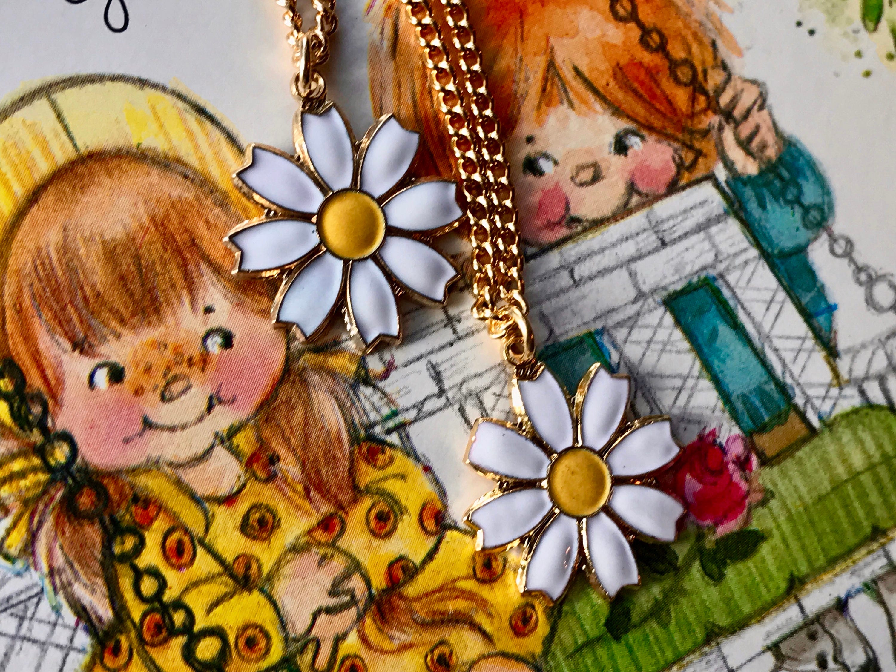 ★VINTAGE HOLLYWOOD★ Colorful Vacation Daisy Necklace_VH243 Designer fashion, Seoul-fully created | W Concept