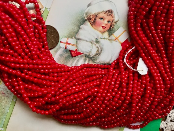 Red Christmas Beads 