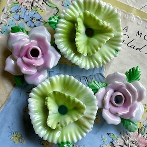Vintage Capodimonte Flowers, Porcelain