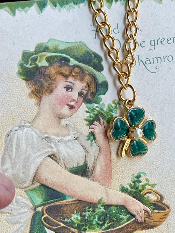 New Four Leaf Clover Bracelet, St Patricks Day, V… - image 5