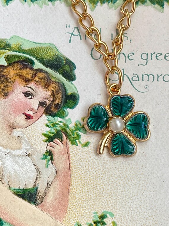 New Four Leaf Clover Bracelet, St Patricks Day, V… - image 4