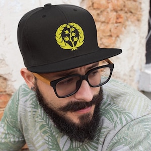 Snapback classique avec emblème du drapeau érythréen, casquette plate brodée pour un usage quotidien, cadeau parfait pour la famille et les amis érythréens