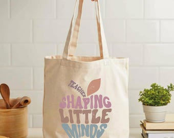 Teacher Tote Bag, School Tote Bag, Teacher Appreciation Gift, Back to School Totes, Gift for Teachers, School Gift Totes