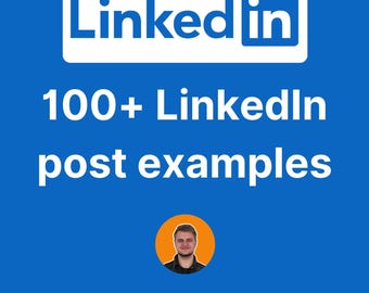 LinkedIn Post Templates: 100+ Engagement Examples (Digital Download)