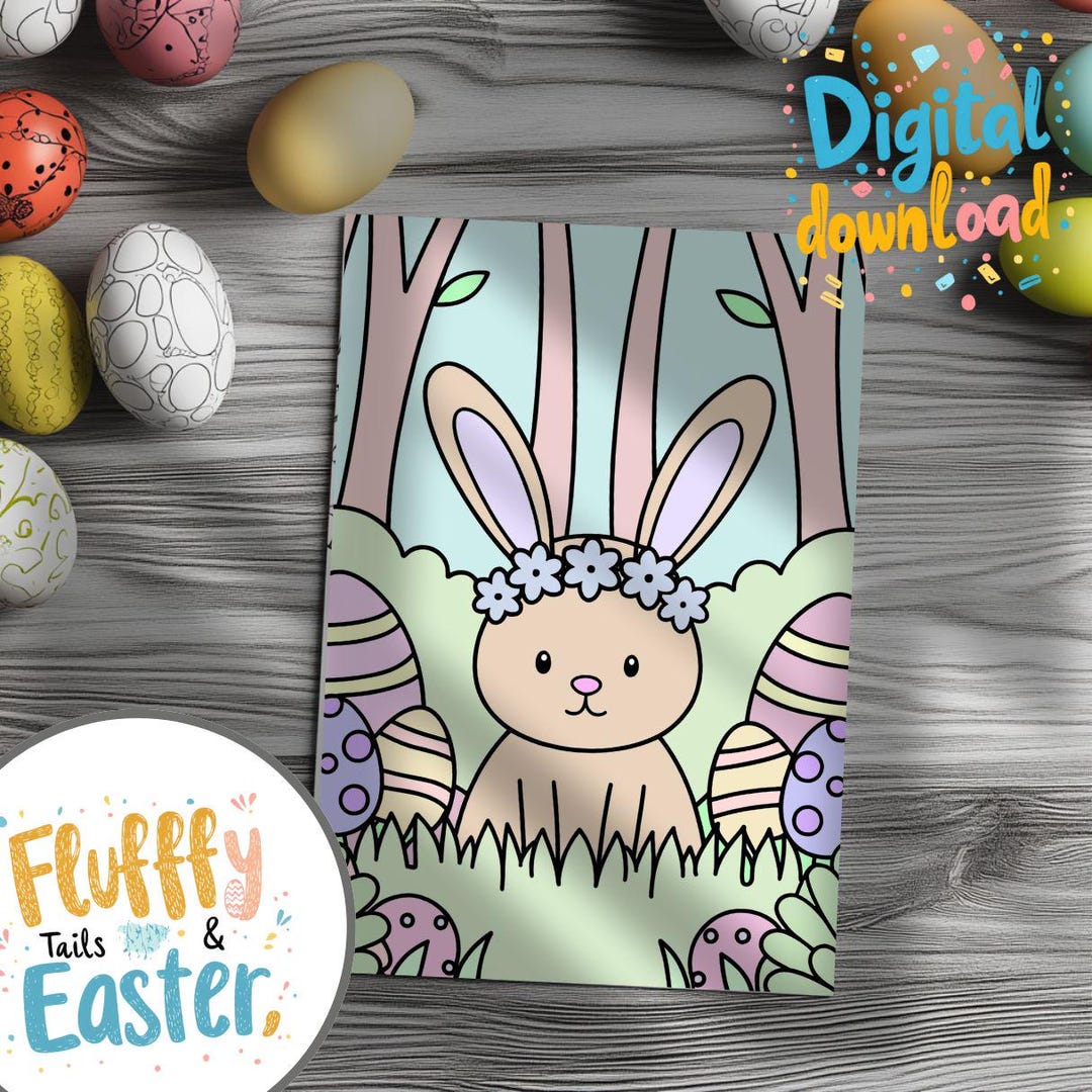 Easter Coloring Pages for Adults and Kids Coloring Book and Easy ...