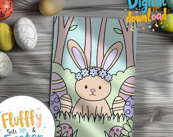 Easter Coloring Pages for Adults and Kids Coloring Book and Easy Coloring Book Digital Download Easter Bunny Coloring Page Spring Coloring