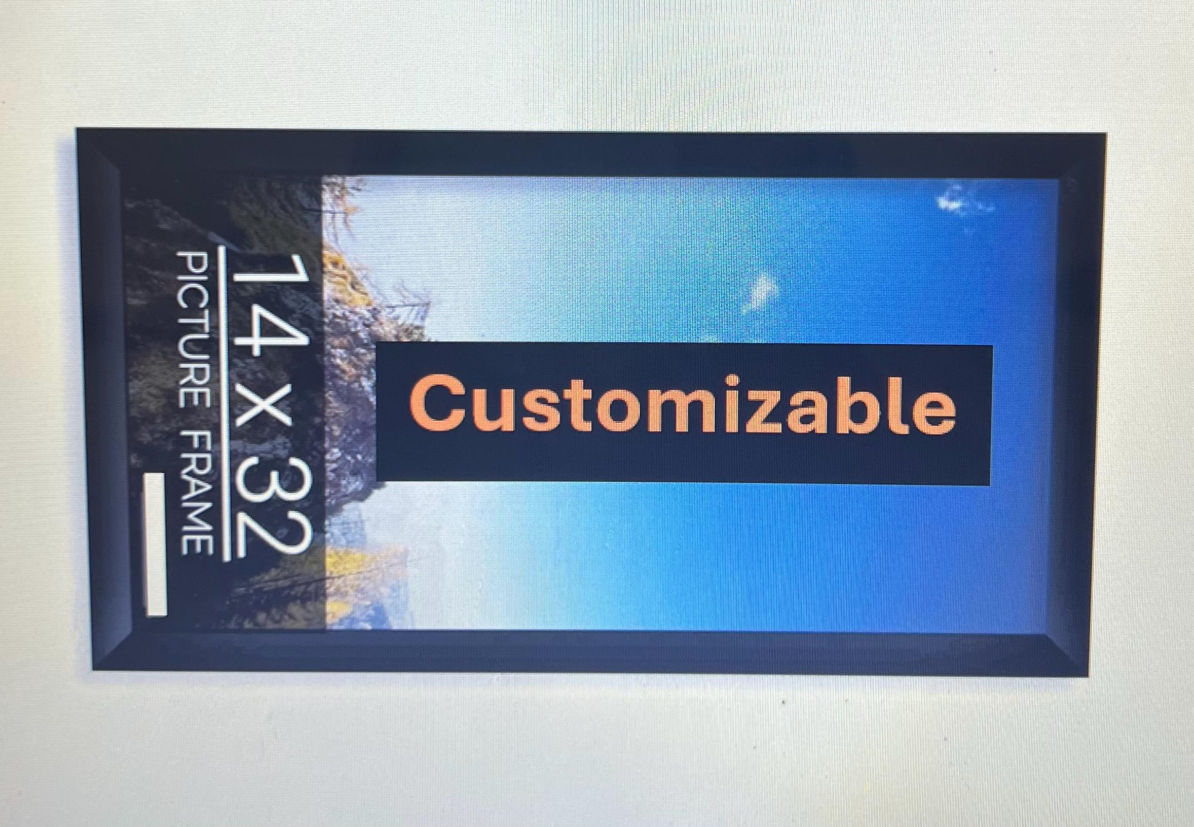 Customizable 14x32 Frame - Etsy