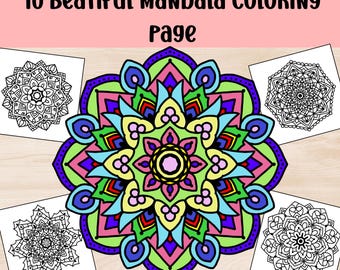 Simple Mandala Patterns.pdf 40 Mandalas Coloring Book, PDF, Printable Coloring Pages, Simple ...