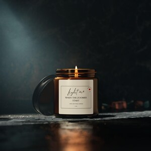 Scented Soy Candle for Dog Moms & Dads | Funny 4 oz Amber Jar Candle | Playful Gift for Dog Parents | Light-hearted and Charming