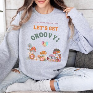 Wag More, Worry Less Sweatshirt | Dog Lover Gift | Cozy Unisex Crewneck | Funny Pet Parent Apparel | Dog Mom Dad Shirt