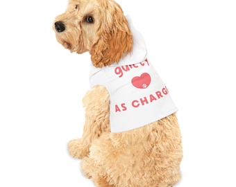 Guilty as Charged  Funny Dog Hoodie | Matching Pet Owner and Dog Outfit | Cozy Pet Sweatshirt