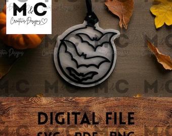 Bat Ornament SVG | Halloween Digital File