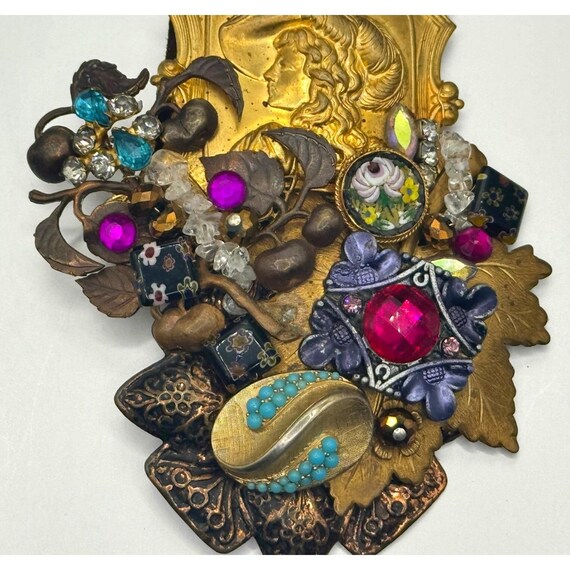 Sarah Jane signed assemblage statement pendent. V… - image 3