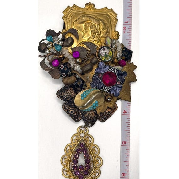 Sarah Jane signed assemblage statement pendent. V… - image 6