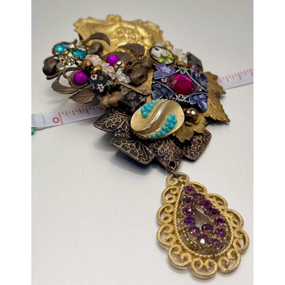 Sarah Jane signed assemblage statement pendent. V… - image 8