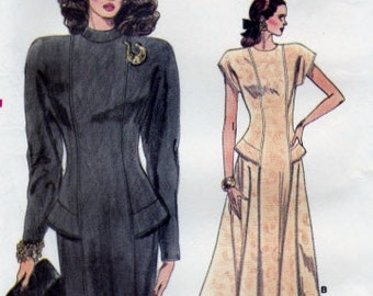 Vintage Vogue Very Easy Dress Pattern #9957 c1987