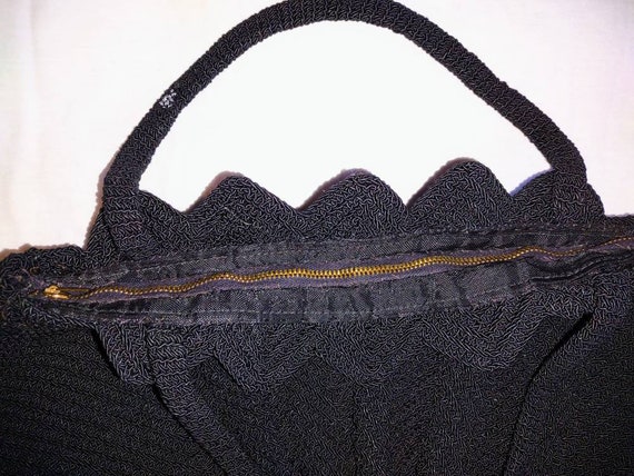 Vintage Corded Handbag 1940's - image 9