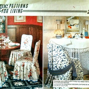 Vintage Vogue Pattern 2374 Chair Covers