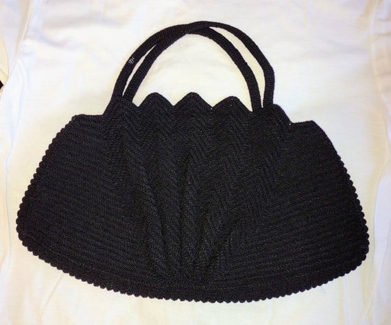 Vintage Corded Handbag 1940's - image 5