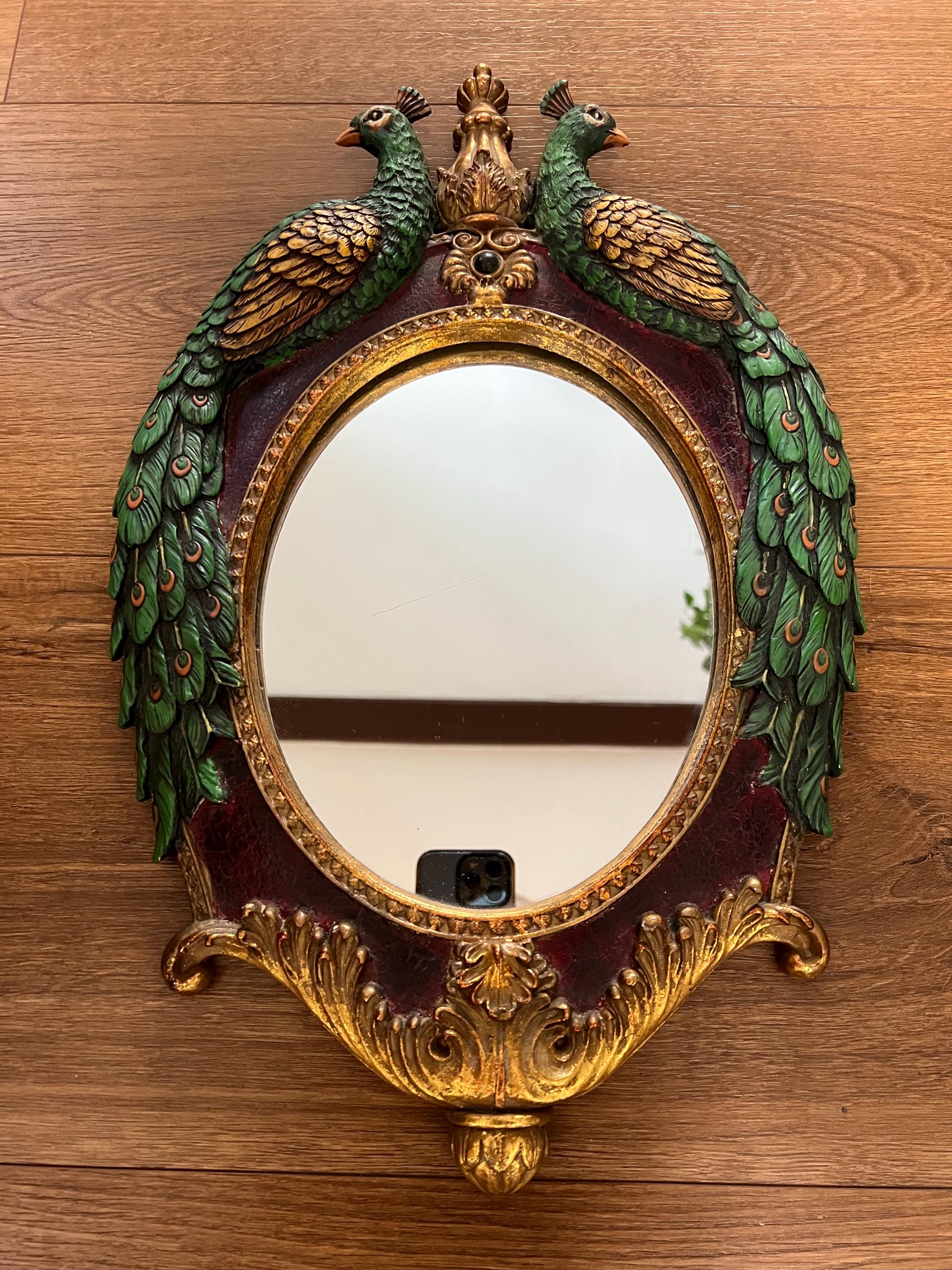 Peacock Wall Mirror - Etsy