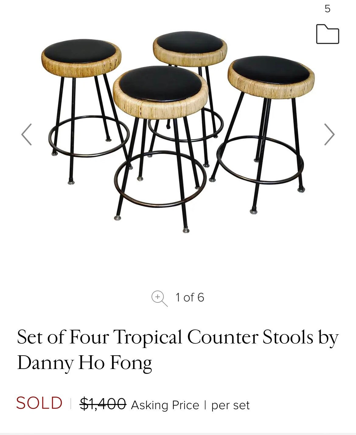 PICKUP ONLY! Vintage Mid Century Danny Ho Fong for Tropi-cal