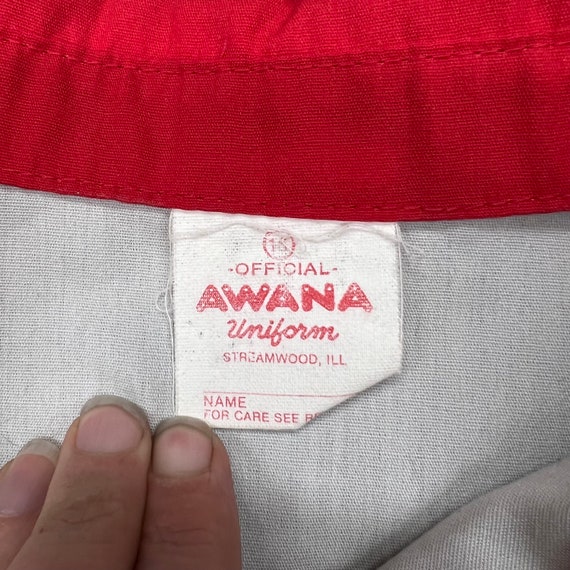 Vintage 70s 80s Awana Clubs Chums camping shirt w… - image 4