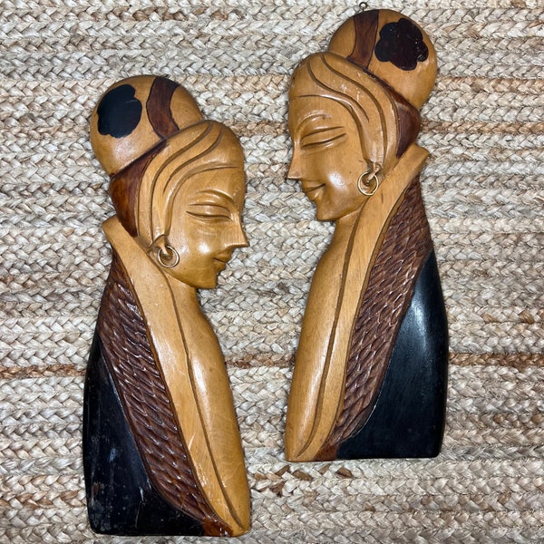 Asian Man and Woman Busts - Etsy
