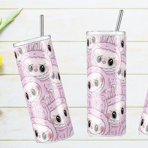 Labubu 20oz Tumbler – Cute Stainless Steel Cup with Straw, Insulated Travel Mug, Gift for Collectors & Fans