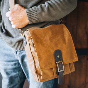 Cartable en toile cirée cirée - Personnalisation gratuite