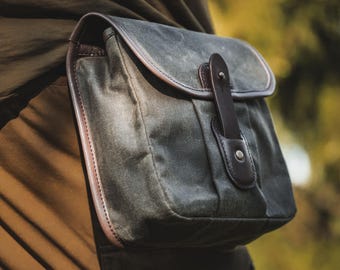 Outdoor Waxed Canvas Belt Pouch