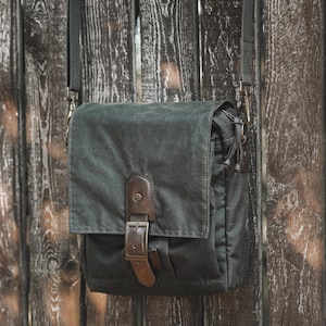 Waxed Canvas Oilskin Satchel - Free Personalization