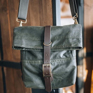 Waxed Canvas Oilskin Satchel - Free Personalization