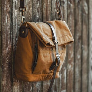 Waxed Canvas Oilskin Satchel - Free Personalization