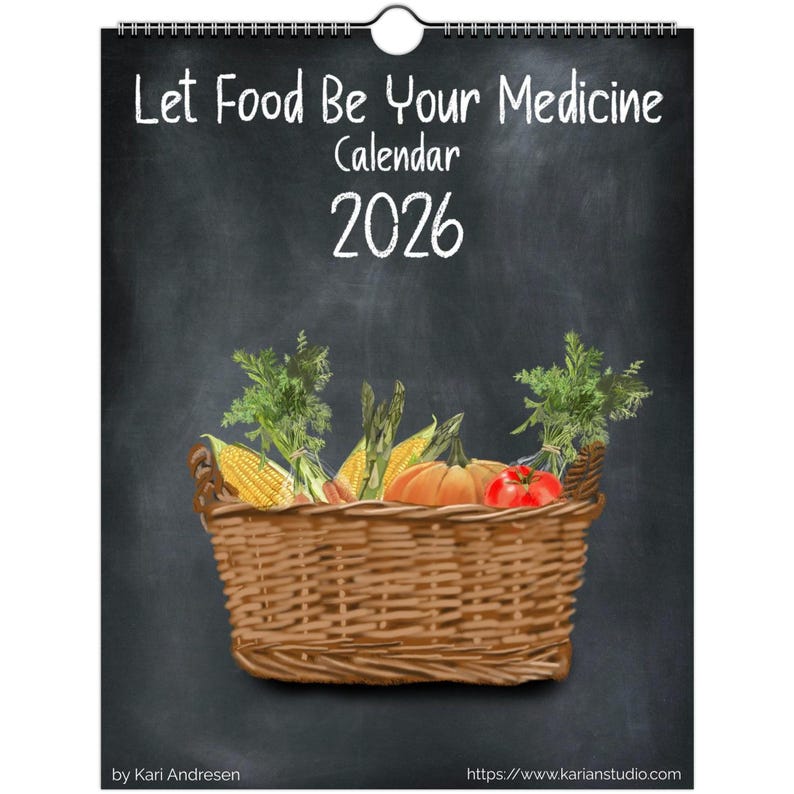 2026 Veggie Calendar - Fun Facts & Health Benefits - Handmade Wall ...