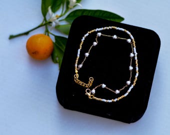 Double &quot;Trouble&quot; Seed Bead Bracelet, Handmade Gift for Her, Besties, Birthday or Mother&#39;s Day Gift