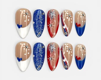 Main Street | Disney Firework Nails