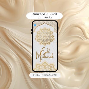 Cartão Eid Mubarak | Cartão Eid Digital | Eide | Presente Eid Mubarak | Presente Islâmico Eid | Eid Mubarak Digital com Áudio | Somente Digital | mp4