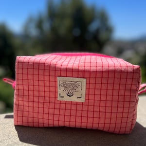 toiletry bag, travel, patchwork, cosmetics, makeup, vacation