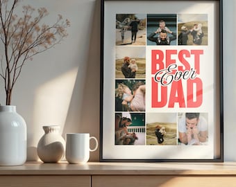 Personalized Dad Photo Collage Gift (Digital Download)