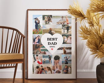 Personalized Dad Photo Collage Gift (Digital Download)
