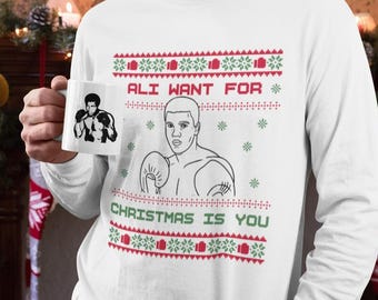 Muhammad Ali Want For Christmas Is You Boxing Jumper