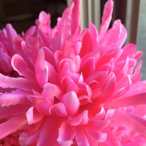 Pink Flower Pens Set of 18 Mums Chrysanthemums / Barbie Party Decor /Hot Pink /Girl Birthday Party /Handmade Party Favors for Mothers Day image 1
