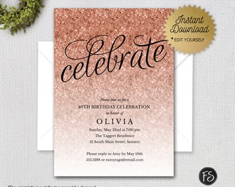 celebrate invitation etsy