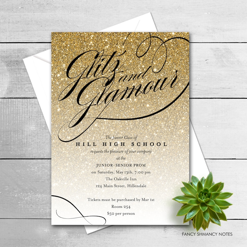 glitz and glam prom